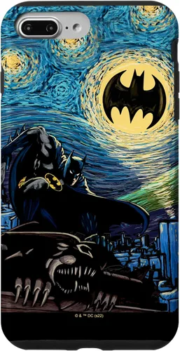 Vista 12 de DC Comics Batman Starry Night Style Painting Case para iPhone 17