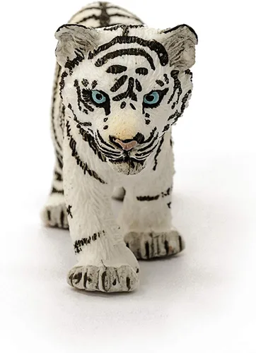 Vista 2 de Schleich Wild Life, figura de animal, juguetes de animales para niños y niñas de 3 a 8 años, cachorro de tigre blanco, a partir de 3 años