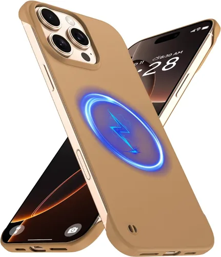 Vista 13 de GRECAZO Funda magnética delgada para iPhone 15 Plus de 6.7 pulgadas (2023), ultrafina, ligera, duradera, sin marco, mate, rígida, MagSafe con anillo