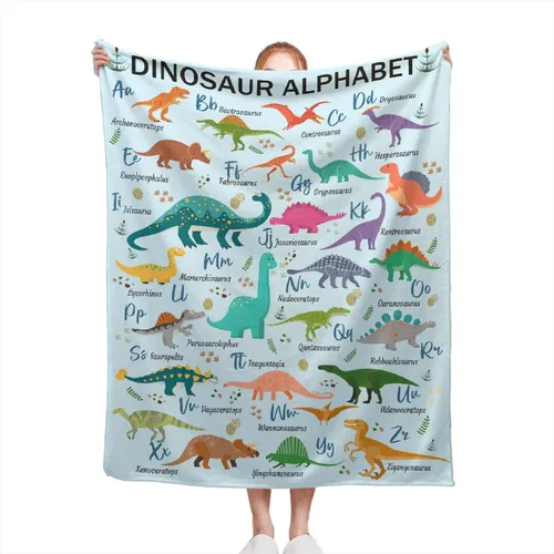 Vista 12 de Manta ligera de franela de dinosaurio de nuggets de pollo, regalos para niñas y mujeres en todas las estaciones, para cama, sofá, 30 x 40 pulgadas