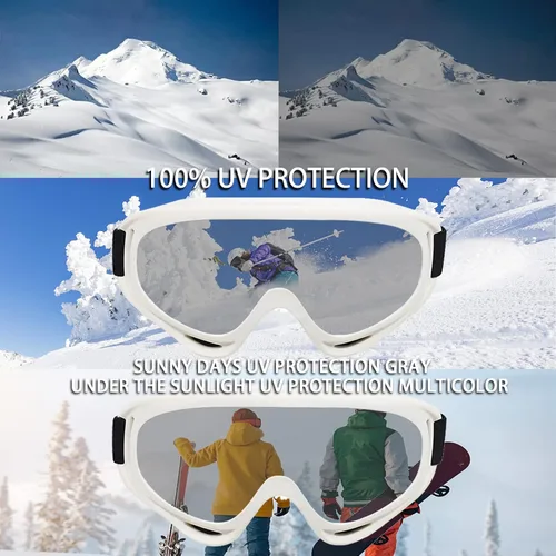 Vista 6 de Ski Goggles Snow Snowboard Goggles for Adult Men Women Youth Teens Kids Boys & Girls Winter Snow Sports Goggles