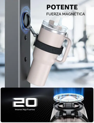 Vista 3 de eSamcore Stanley Cup Soporte magnético para teléfono Magsafe, accesorios plegables para botellas de agua, soporte de teléfono móvil para iPhone