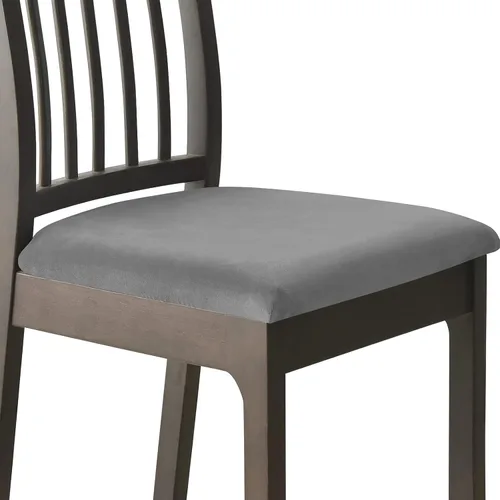Vista 16 de Juego de 2 fundas elásticas para asiento de silla de comedor, de terciopelo suave, fundas protectoras universales extraíbles para sillas de comedor