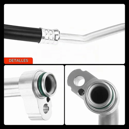 Vista 9 de A-Premium - Conjunto de manguera de succión A/C compatible con Toyota para Yaris 2004-2012 1.3L 1.5L, baja presión, Evap al compresor
