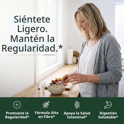 Vista 3 de Cápsulas de cáscara de psyllium 1080mg - 60 cápsulas de fibra de psyllium para regularidad