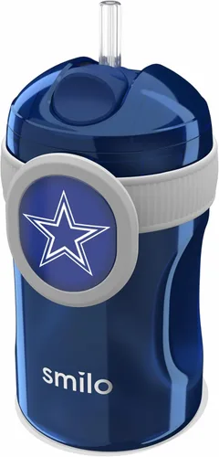 Vista 20 de Smilo Vaso con popote de Arizona Cardinals con licencia oficial de la NFL, para bebés y niños pequeños, con popote de silicona ponderado y capacidad