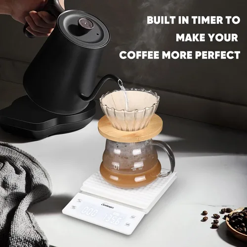 Vista 4 de Báscula de alimentos para cocina, 0.00 oz/6.6 lbs de alta precisión, pequeña báscula digital multifuncional de alimentos de cocina, báscula digital