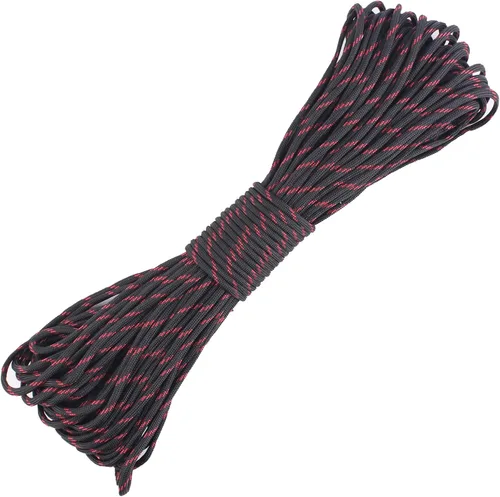 Vista 11 de Paracord Cuerda de Paracaídas 550 de 9 Núcleos para Campamento, 100 pies, Verde militar