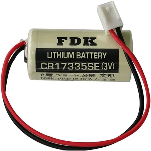 Vista 2 de YICUAA - Celda de litio no recargable CR17335SE 3V 1800mAh para FDK CR17335SE 3V Epson Robot Controller RC Series Batería R13B060003 con enchufe