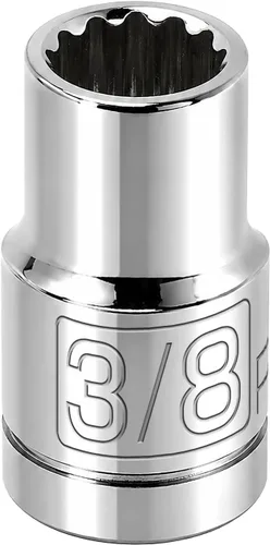 Vista 19 de Powerbuilt 641004 - Zócalo poco profundo de 1/2 pulgada y 12 puntos de accionamiento de 3/8 pulgadas x 1/2 pulgada