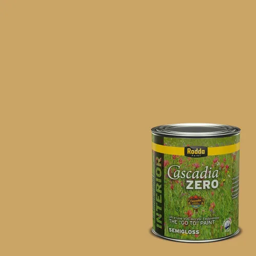 Vista 278 de Rodda Paint CASCADIA ZERO - Pintura plana e imprimación para interiores en uno, cuarto de galón, crema de ballet