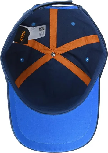 Vista 3 de BOSS Gorra de sarga de algodón con logotipo pequeño para hombre
