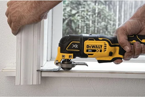 Vista 9 de DEWALT Multiherramienta oscilante de 20 V MAX XR, sin cables, motor sin escobillas de velocidad variable con luz LED, tiempo de funcionamiento