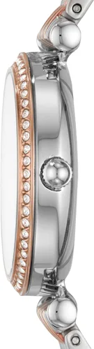 Vista 3 de Fossil Carlie - Reloj de cuarzo de acero inoxidable de tres manecillas para mujer
