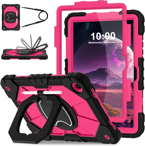 Vista 15 de WESOROL Funda para Galaxy Tab A11 Plus/A9 Plus de 11 pulgadas, a prueba de golpes para tableta Samsung A11+/A9+ con protector de pantalla con Negro