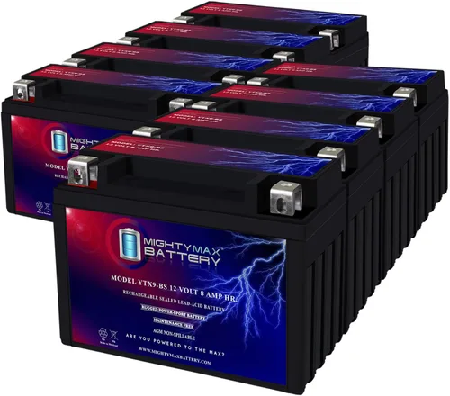 Vista 14 de Batería Mighty Max YTX9-BS - 12 V 8 Ah, 135 CCA, Batería SLA AGM para motocicleta recargable libre de mantenimiento