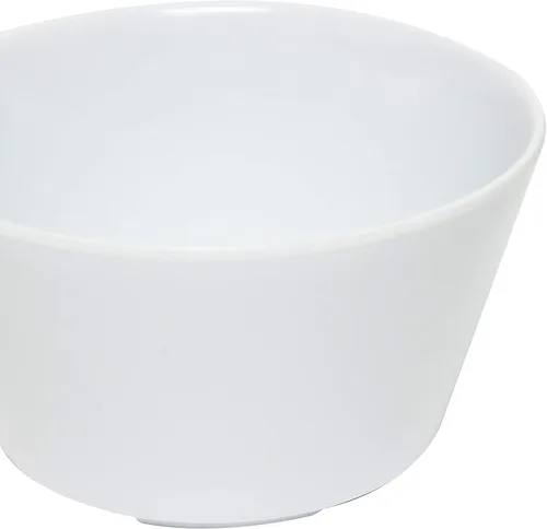 Vista 3 de Thunder Group Colección de vajilla de melamina blanca Nustone de 3.875 pulgadas - taza de caldo de 8 onzas, viene en docena