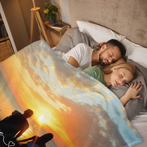 Vista 8 de Envío al día siguiente, manta musical personalizada con foto - impresa en EE. UU., mantas personalizadas con foto para adultos y niños, regalos