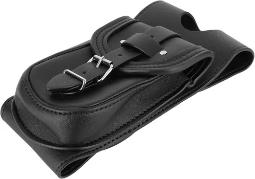 Vista 4 de Naroote Bolsa para tanque de combustible para motocicleta, bolsa de panel de tanque de combustible de piel sintética, bolsa de cubierta de tanque