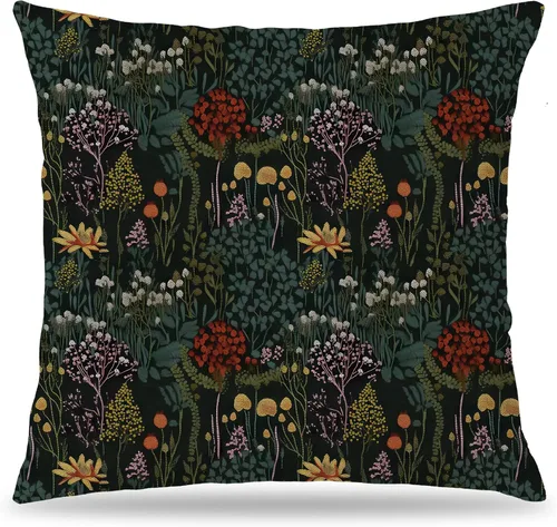 Vista 48 de Fundas de Almohada Gótica de Polilla y Mariposa 18x18, Fundas de Almohada Celestial de Luna de Academia Oscura para Sofá, Decoración Gótica