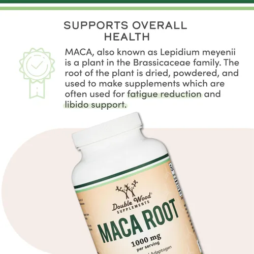 Vista 6 de Cápsulas de raíz de maca para mujeres y hombres, 300 unidades (1,000 mg de polvo de maca negra, roja y amarilla por porción) cultivadas en Perú