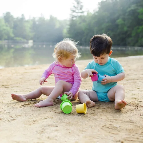Vista 2 de i Play, de Green Sprouts - Pañal de natación reutilizable para niños y bebés, Pañal de natación reutilizable de broche, S