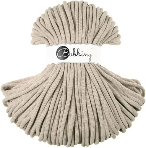 Vista 6 de Bobbiny - Cordón trenzado de macramé jumbo de 9 mm (color aloe), 108 yardas/330 pies