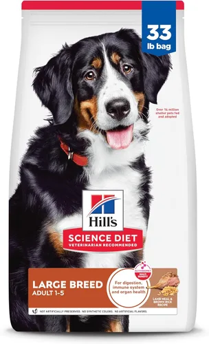 Vista 14 de Hill's Science Diet - Alimento seco para perros adultos de raza grande 1-5, proteína de calidad para el apoyo de las articulaciones y músculos