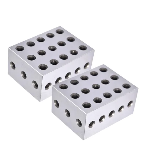 Vista 9 de WFLNHB 1 par a juego Precisión 1 x 2 x 3 pulgadas Bloques 23 agujeros 0.0002" Machinist 1-2-3 Set