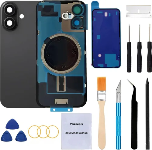 Vista 26 de Reemplazo de cristal trasero OEM para iPhone Xs de 5.8 pulgadas con kit de herramientas de reparación y adhesivo preinstalado (Oro)