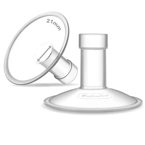 Vista 74 de Maymom MyFit Crater Series - Protector de pecho pequeño de 0.394 in con diseño de dos piezas compatible con piezas de bomba Medela; reemplazo
