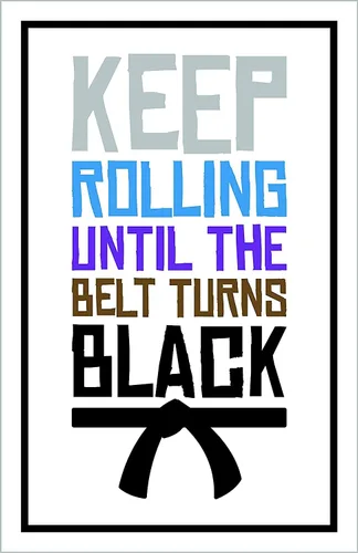 Vista 5 de Damdekoli Póster Keep Rolling V2 (8 x 10 pulgadas, lienzo)