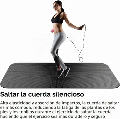 Vista 4 de Alfombra Grande de Ejercicio, Alfombra de Equipo de Ejercicio, Alfombra para Caminadora, Alfombra para Bicicleta de Ejercicio, Alfombras