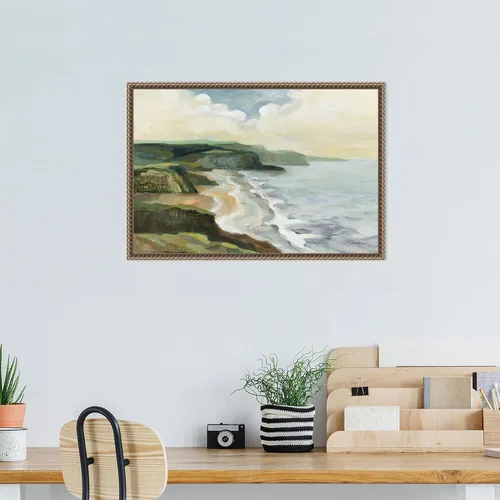 Vista 5 de Amanti Art Lienzo enmarcado para pared, 16 x 23 pulgadas, Costa irlandesa de Silvia Vassileva, lienzo enmarcado para pared, obras de arte