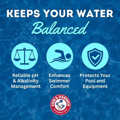 Vista 6 de ARM & Hammer Alkalinity First Professional Pool Care Bicarbonato de sodio, bolsas de 12 libras (caja de 4)
