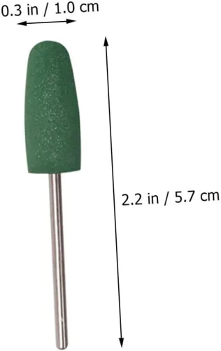 Vista 6 de 10 piezas de pulidor de uñas de salón de manicura suministros de arte de uñas brocas de goma brocas de lijado de uñas brocas de manicura brocas