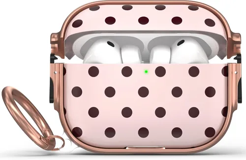 Vista 17 de Funda para AirPods Pro 2/1 con bloqueo de seguridad, compatible con Magsafe Negro + Blanco