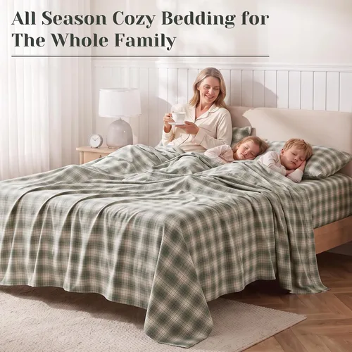 Vista 44 de Comfort Spaces Sábanas de percal 100% algodón, tamaño individual XL, 3 Adelia Gris