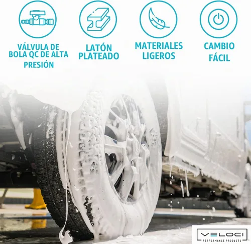 Vista 3 de Válvula de bola de hidrolavadora de presión de latón MTM con accesorios B