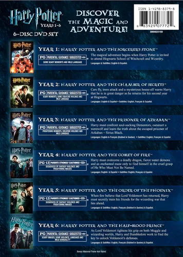 Vista 2 de Harry Potter Years 1-6 Gift Set (Full Screen Edition)