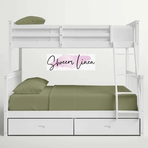 Vista 2 de Sábana bajera ajustable tamaño cuna, 100% algodón egipcio, bolsillo profundo, sábana bajera ajustable para cuna de 33 x 75 pulgadas, perfecta