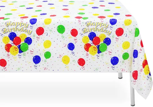 Vista 12 de Paquete de 2 manteles rectangulares desechables color negro, manteles de plástico negro para fiestas, 54 x 108 pulgadas, mantel de campamento