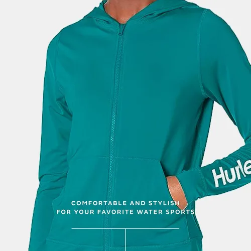 Vista 4 de Hurley Sudadera con capucha y cremallera para mujer