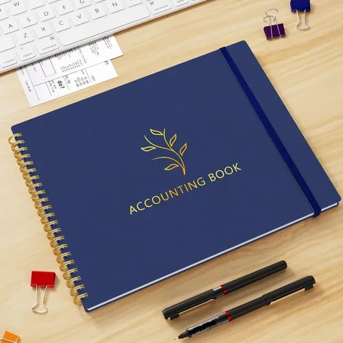 Vista 6 de AKONEGE Libro Mayor de Contabilidad para Pequeñas Empresas y Uso Personal, Cuaderno Rastreador de Gastos Horizontal Libro Mayor para Teneduría