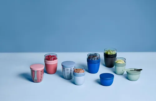 Vista 6 de Mepal Snack Pot Ellipse 11.8 fl oz - Azul Nórdico