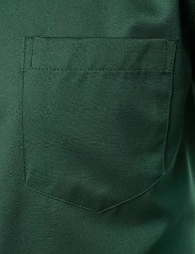 Vista 6 de ZEROYAA Camisa de vestir casual de manga corta con botones y bolsillo para hombre