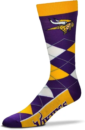 Vista 7 de FBF NCAA - Calcetines unisex para adultos, diseño de rombos