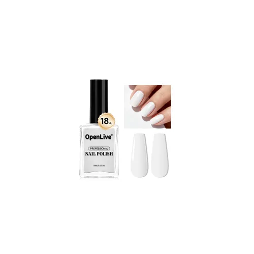 Vista 20 de OpenLive Esmalte de uñas negro de 0.6 fl oz, gran volumen, secado rápido, secado rápido y de larga duración, arte de uñas de color para bricolaje