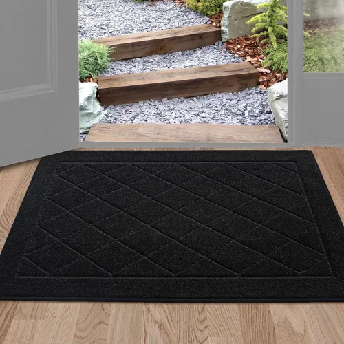 Vista 32 de BEQHAUSE - Tapete para puerta de 20 x 32 pulgadas, antideslizante, color beige