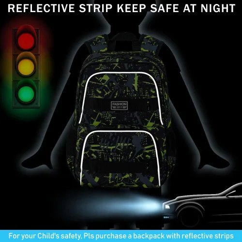 Vista 3 de Mochila de 17 pulgadas para niños y hombres, juego de 3 mochilas para portátiles universitarios para adolescentes y estudiantes, resistente al agua
